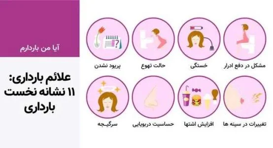 علائم اولیه بارداری کدامند؟