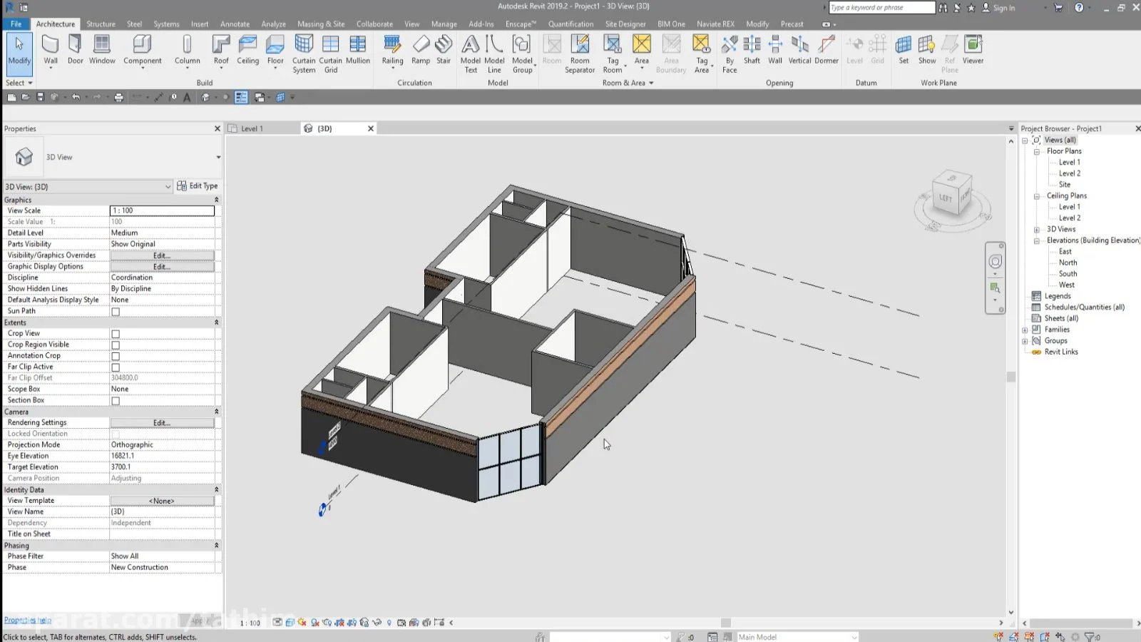 آموزش ابزار Door در Revit